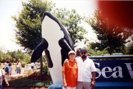 Dad & Mom at Seaworld